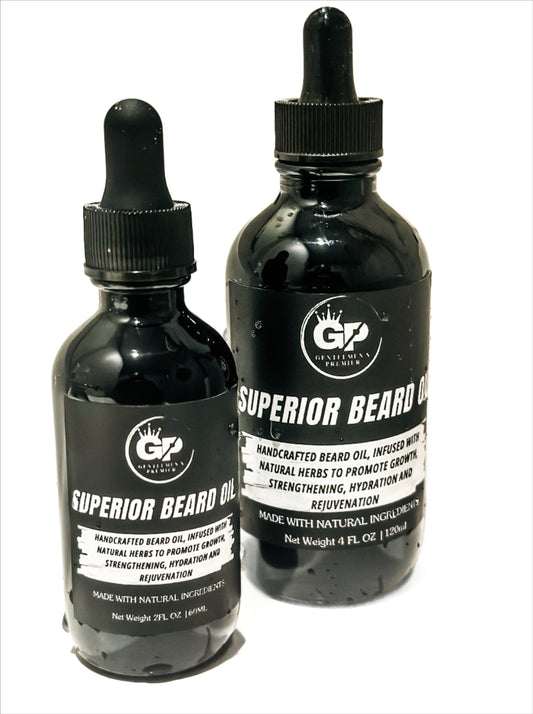 Superior Beard Oil 4oz Bottle and 2 oz Bottle